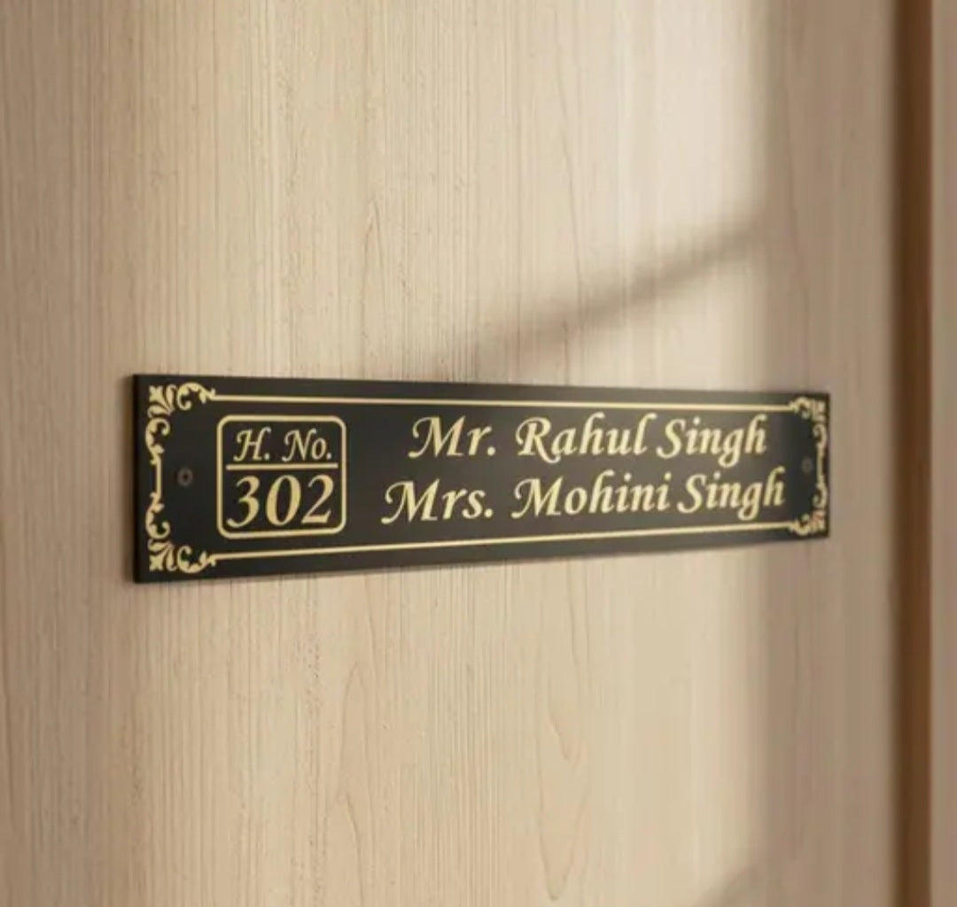 Customized Name Plates for Homes: Add a Personal Touch to Your Entrance