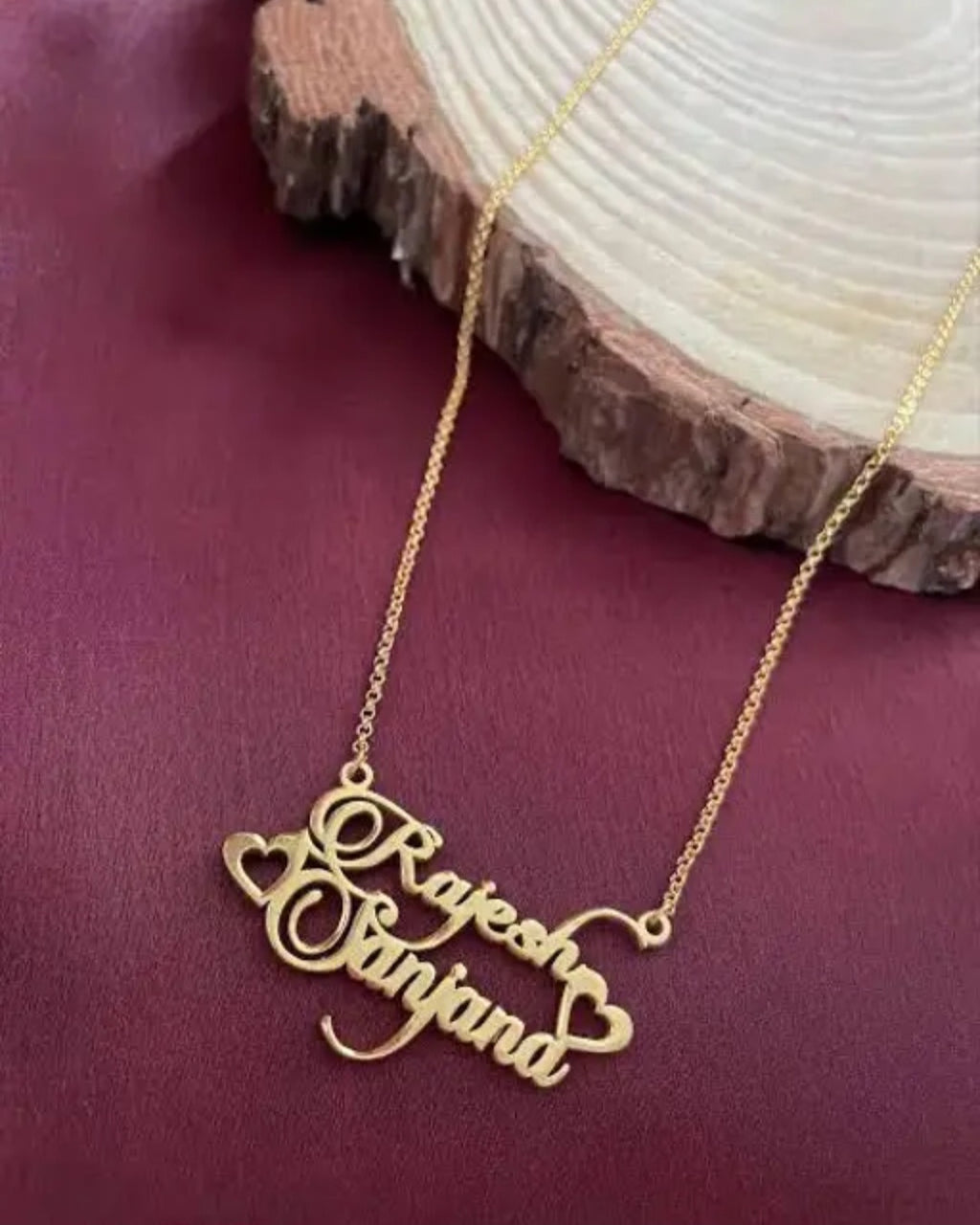 Personalized Name Heart Necklace