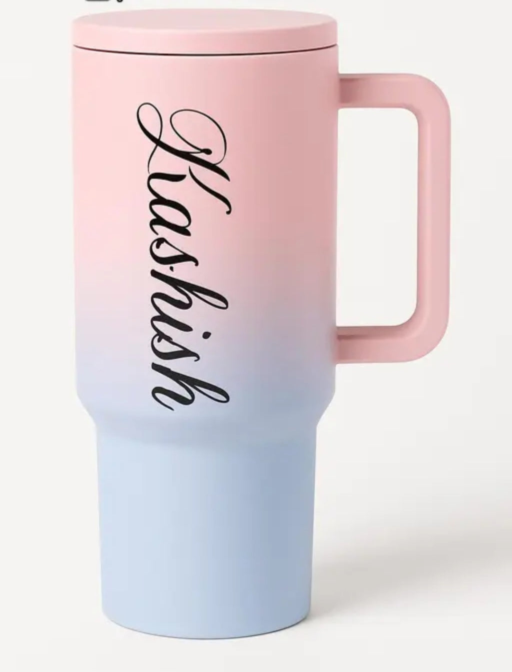 Multicolor Tumbler with Handle Straw Insulated, Stainless Steel Leak Proof Vacuum Coffee Cup Tumbler with Lid Straw