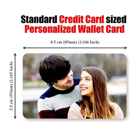 Personalized PVC Wallet Card For your Loved One with Unique Photo and Message. Best for Special Occasion (Calendar Wallet Card)