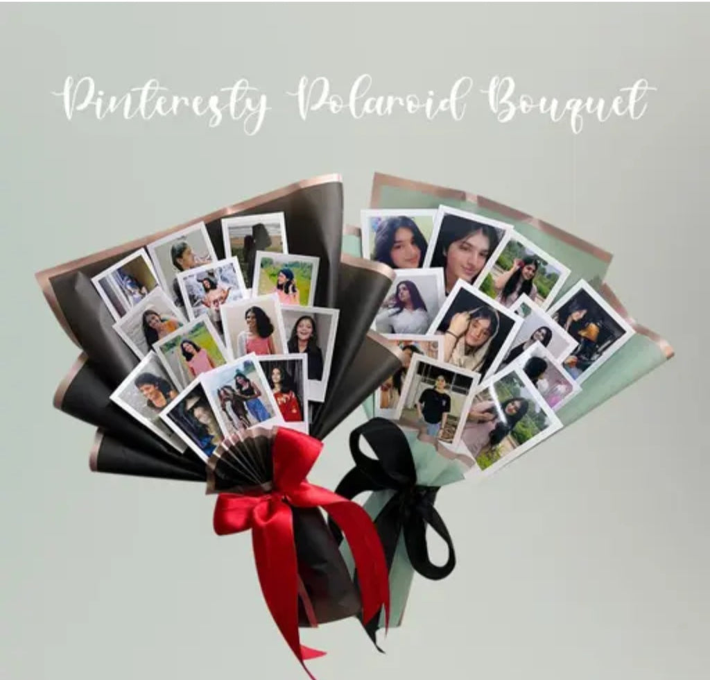 Personalized Polaroid Photo Bouquet | Custom Photo Bouquet Gift