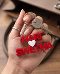 Custom Name Keychain for Couples | Personalized 3D Printed Keychain Gift