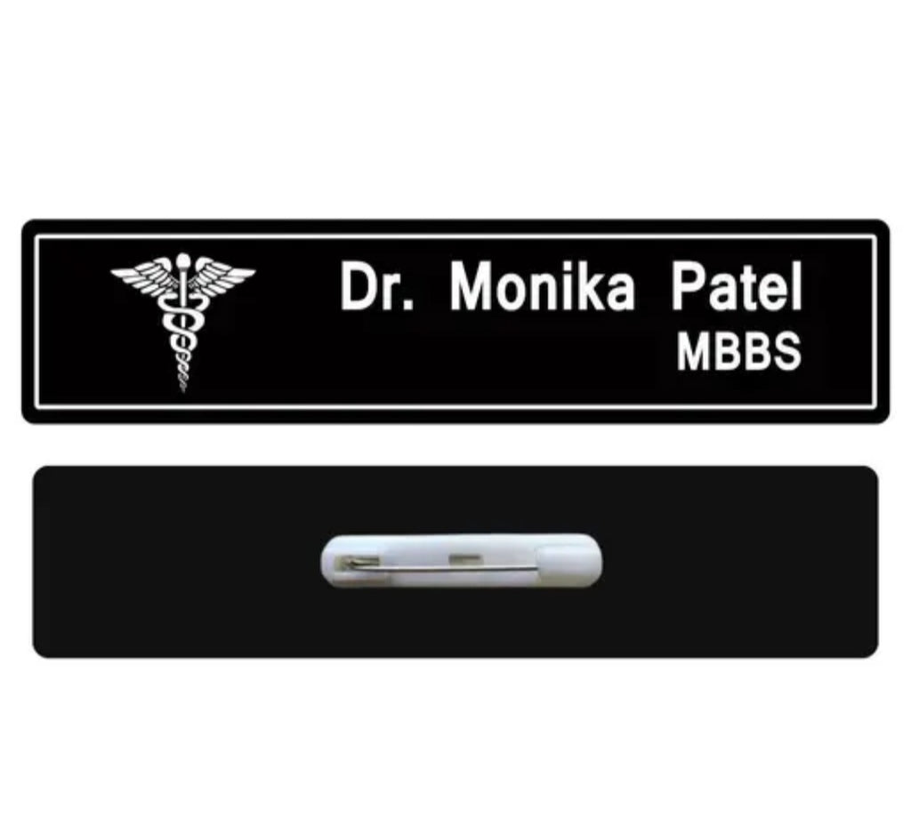 Customized Acirylic Name Badges with Back Pin
