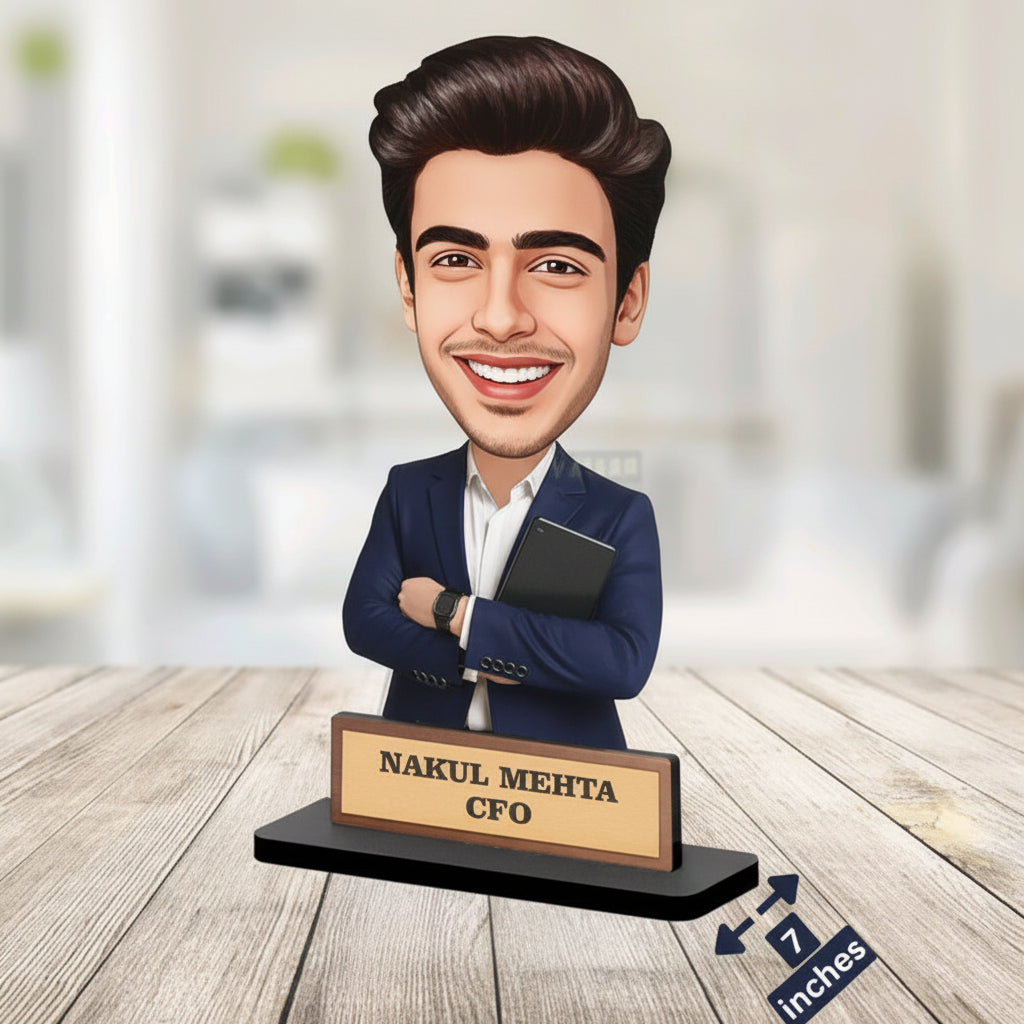 Personalized IT Professional Caricature Gift Workaholic Desk Avatar