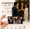 Mini Leather Photo Book Keychain with Photo
