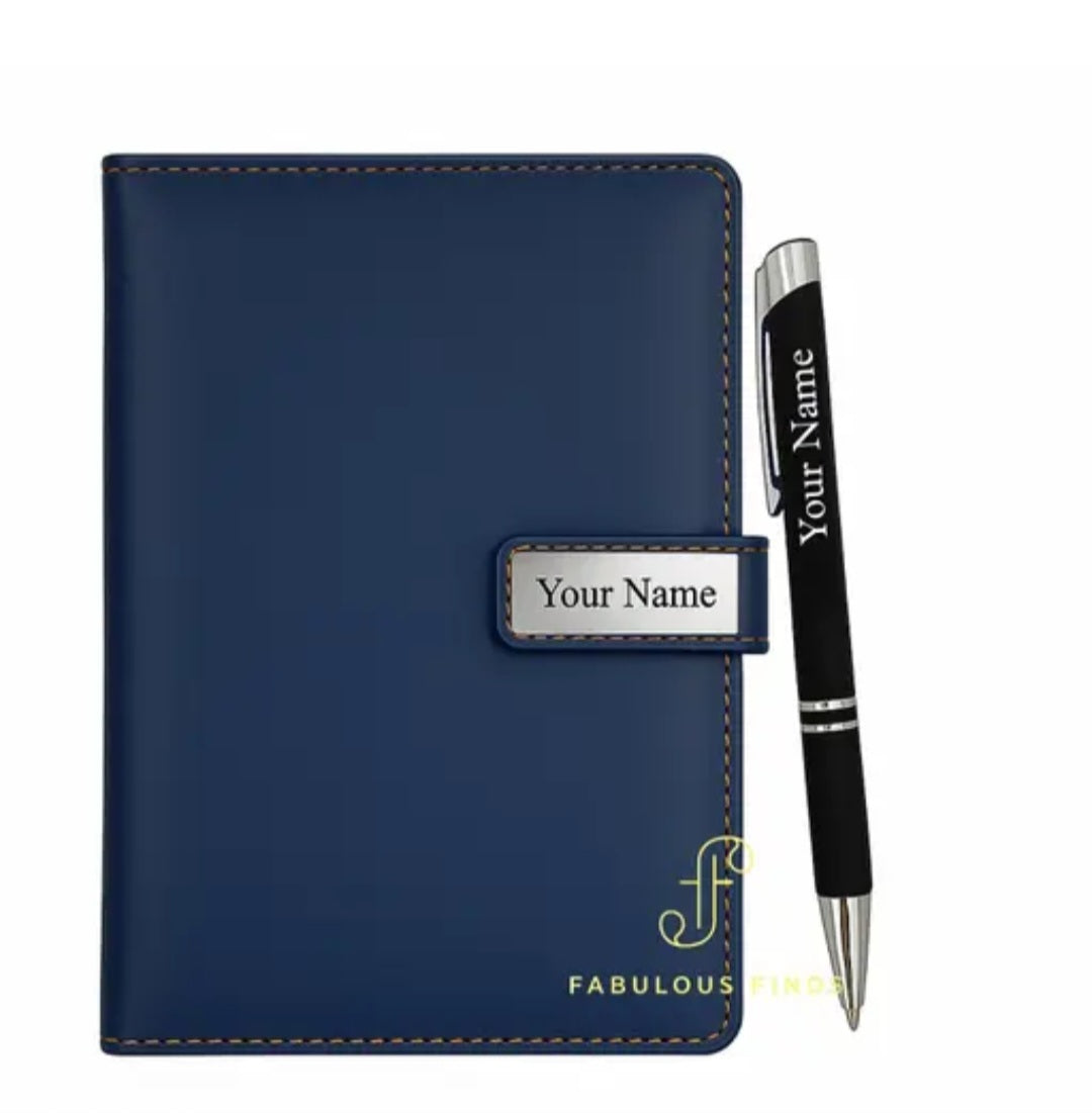 Personalised Leather Diary & Pen Set – Perfect Teacher’s Day Gift