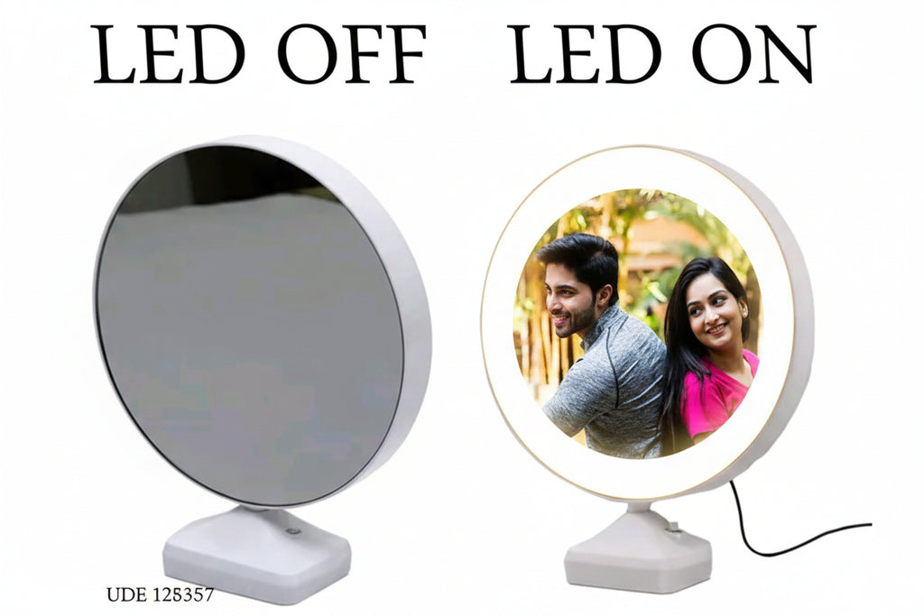 Magic mirror with photo customize Lamp