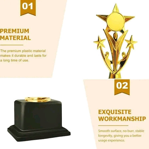 Set Of 10 Winner Trophy for Sports Event Function (22 cm)