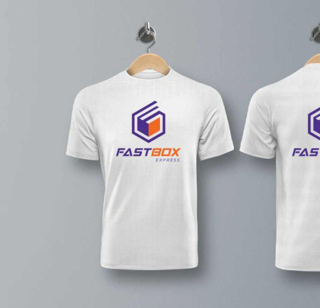Custom T-shirt your logo design company name ( white )