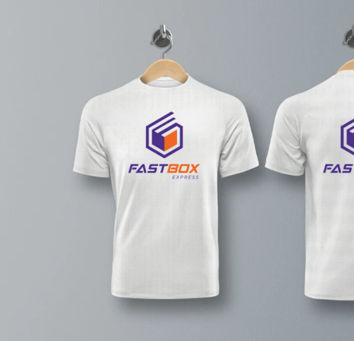 Custom T-shirt your logo design company name ( white )