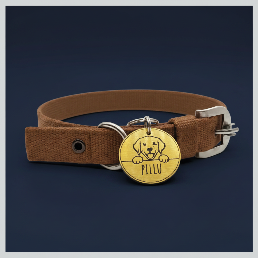 Adjustable Dog collar with names customized