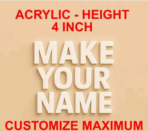 Your Font On wall Letters customize for your brand name company Upto 20 letters