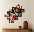 Personalized Couple Name Photo Collage Frame for Wall Decoration
