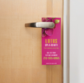 Door handle hanger tag customized for hotels and commercials 50 pcs