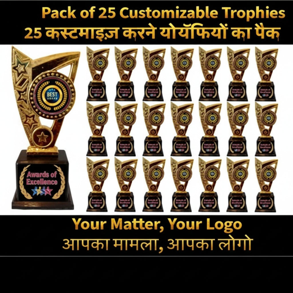 25 pcs Awards trophies momento customised  unique corporate gifts for celebration