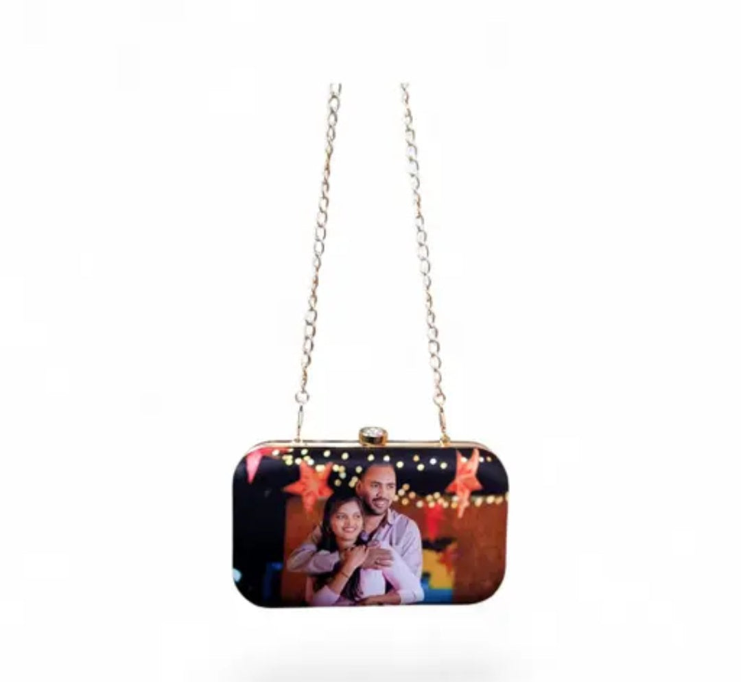 Customized Printed Clutch With Photo And Name Personalised