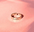 Adjustable Customised Name Ring for Men & Women