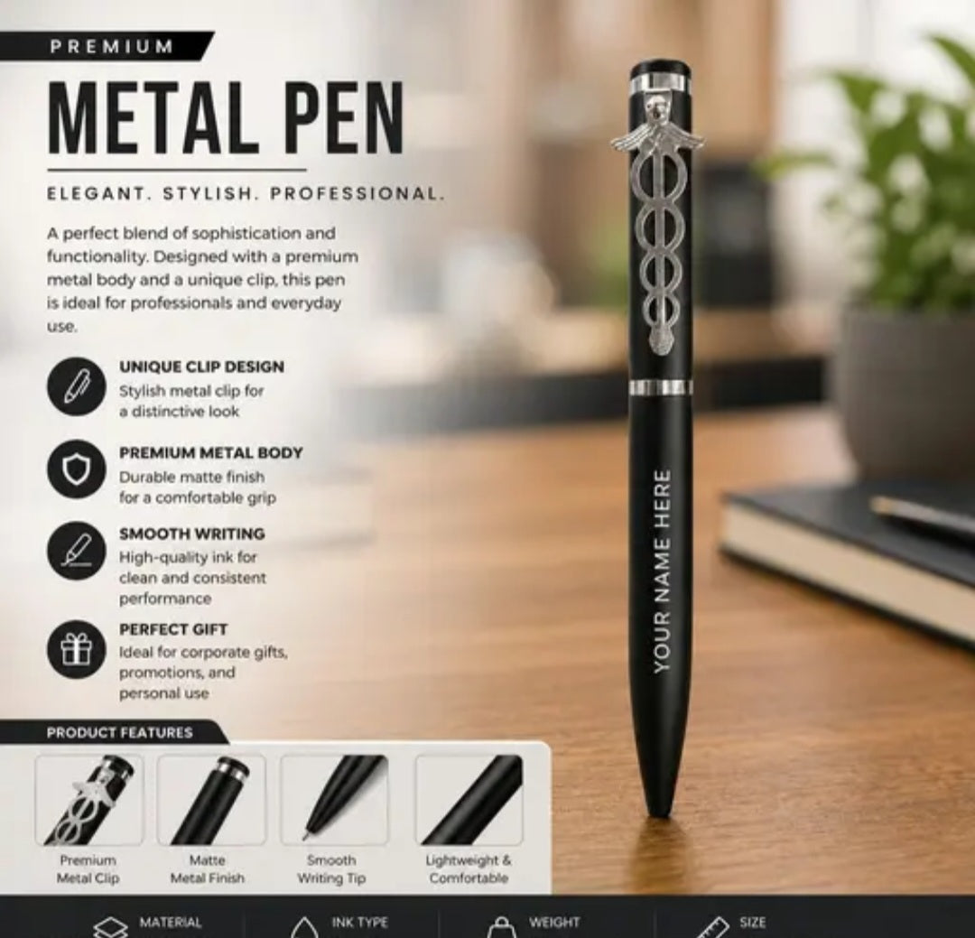 Customised Doctor Pen Matt Balck