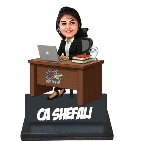CA table top standee personalized  with name and face