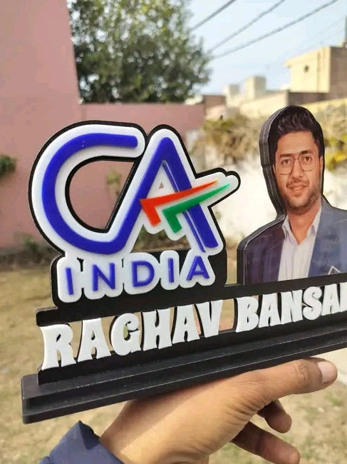CA Table desk standee with name and face personalized