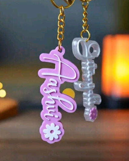 3D Printed Customized Name Keychain | Personalized Keychain with Name