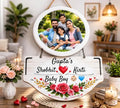Personalized MDF Wooden Photo Frame Name Plate | Wall Hanging Custom Family Board