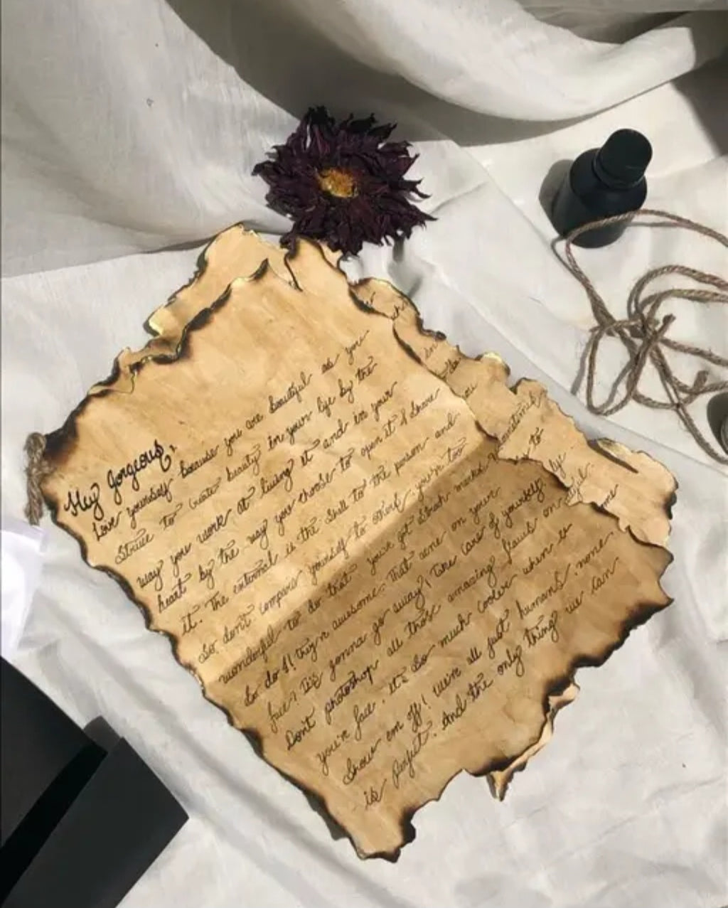 Customized vintage love letter