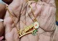 Name Pendant With Flower