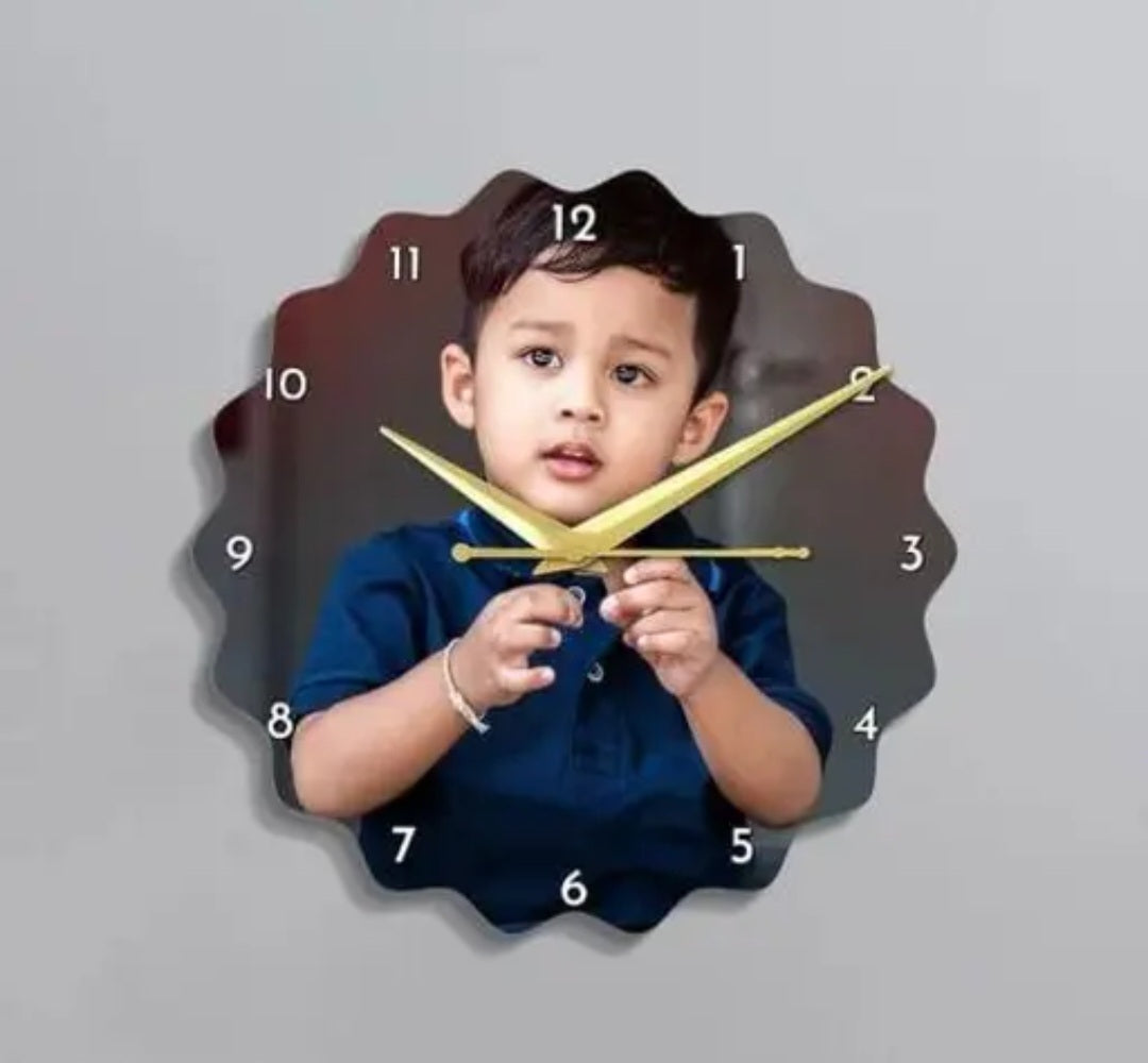 Personalized Resin Wall Clock Without Frame