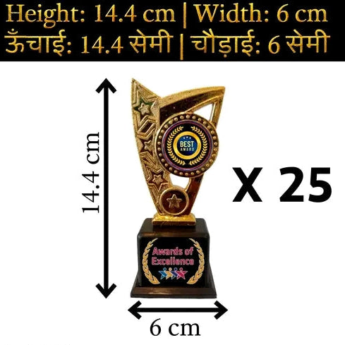 25 pcs Awards trophies momento customised  unique corporate gifts for celebration