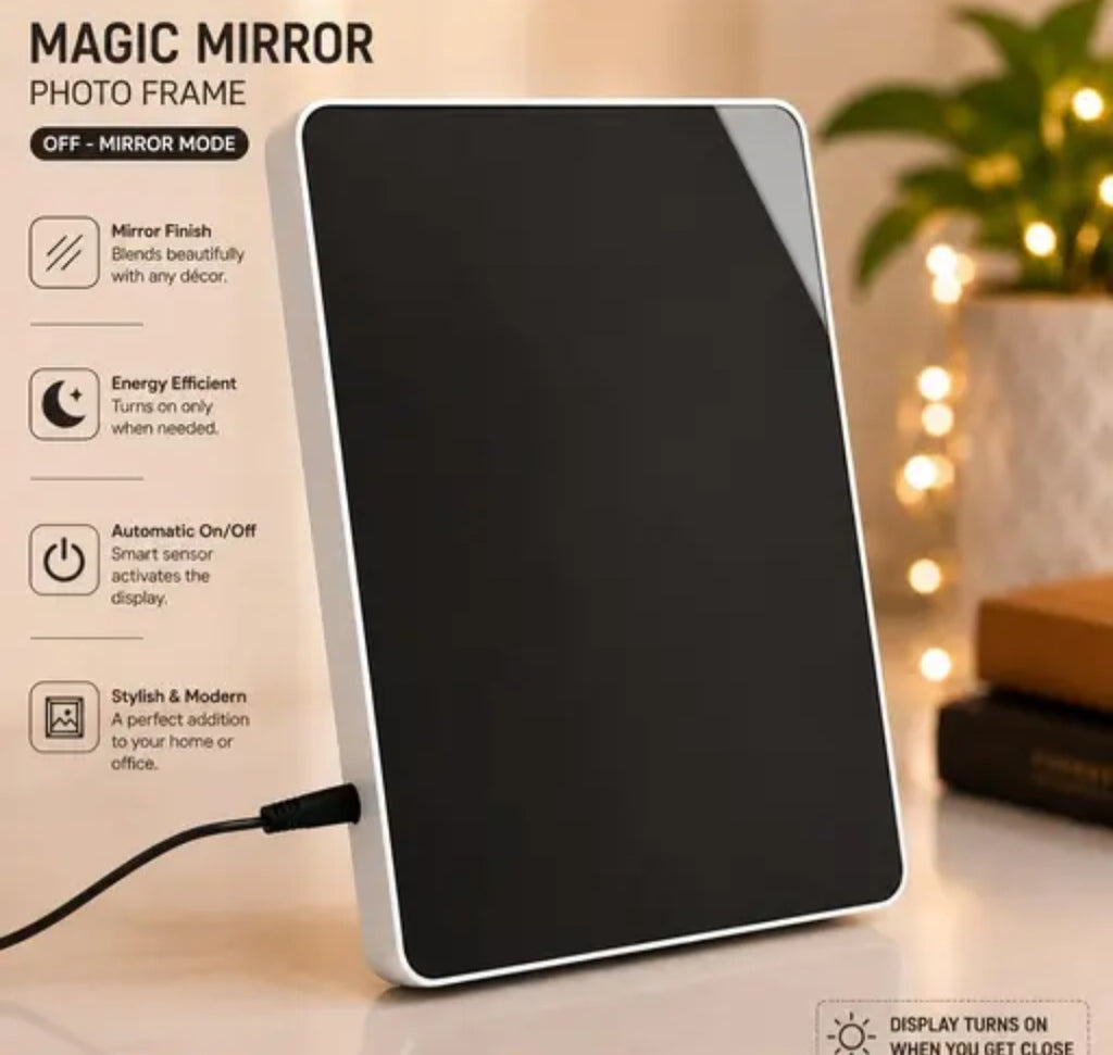 Personalized Rectangle Magic Mirror Photo Frame with LED Light
