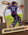 Personalized Caricature for cricketers with name and slogan and your face