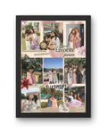 Wood Customized Collage Photo Frame With Name