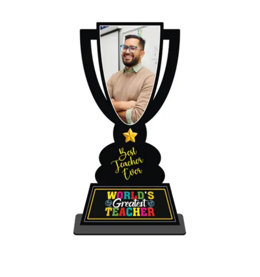 Best Teacher Trophy 6X12 Inch