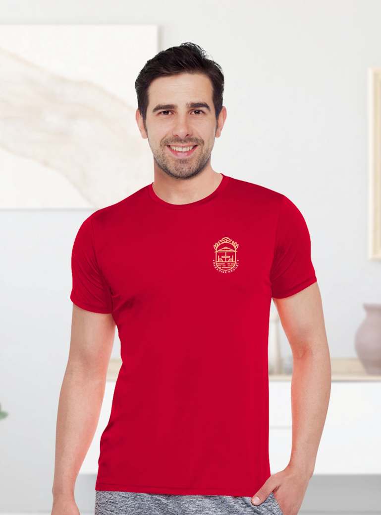Tshirt for your business company  with the name logo brand design (customized) Red