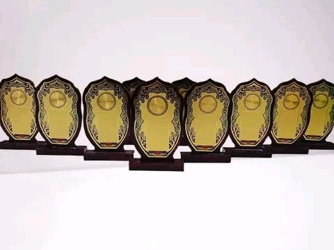 Wooden sheild awards customize