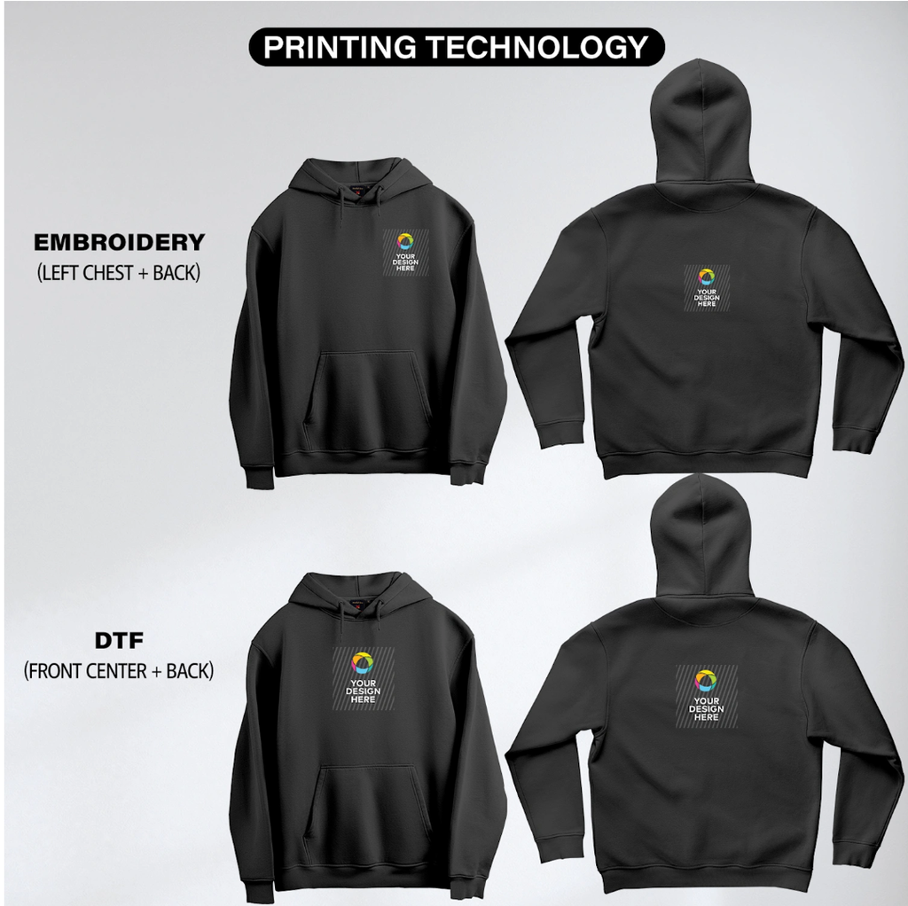 Oversized hoodies customised Your logo/ design on front and backside