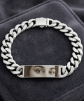 Customized Silver Eye bracelet with eye photo Lovable gifts