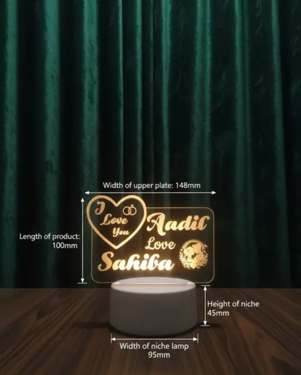 Personalized Name LED Table Lamp Gifts