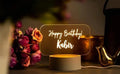 Personalized Name LED Night Table Lamp (White Base)