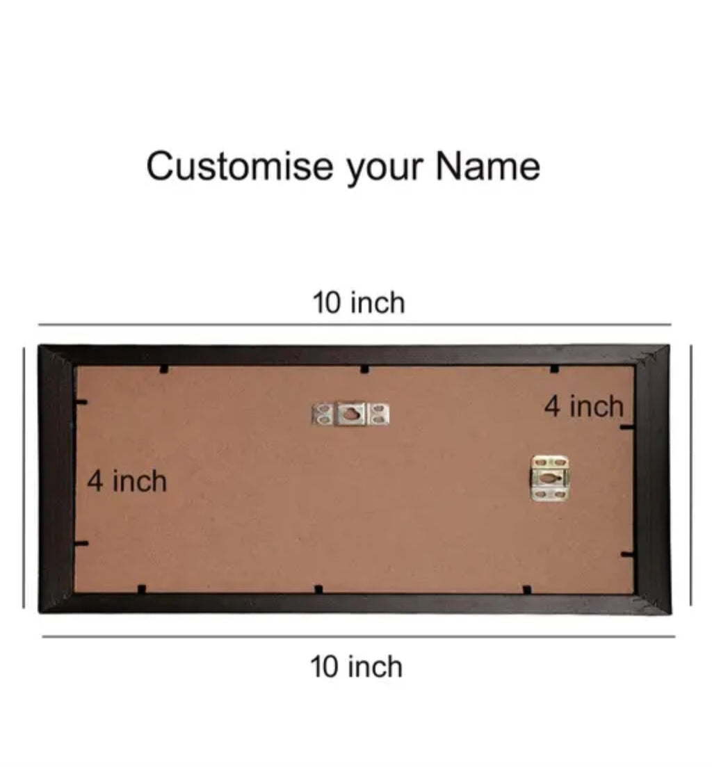 Name customized photo frame, Birthday & Anniversary