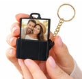 Customized Travel Suitcase keychain with photo holder