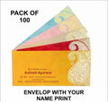 100 Pcs. Customized Envelop with your name, address, mobile no. for any occassion