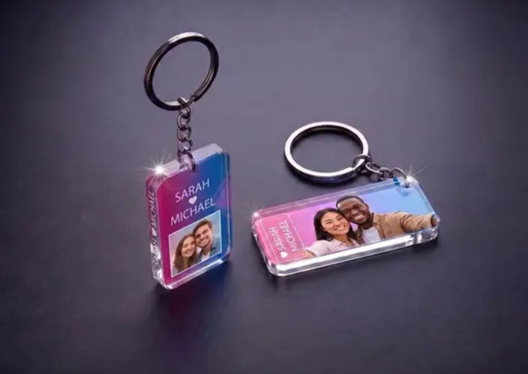 Custom Acrylic Rectangle Key Chain