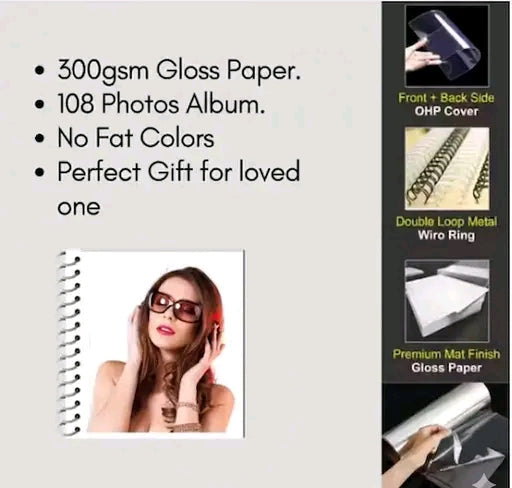 108 photo albums personalized with 108 photos of your  perfect gift