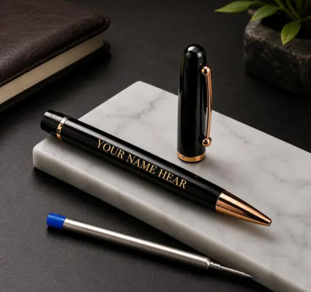 Personalized Luxury Metal Ball Pen with Free Custom Name Engraving