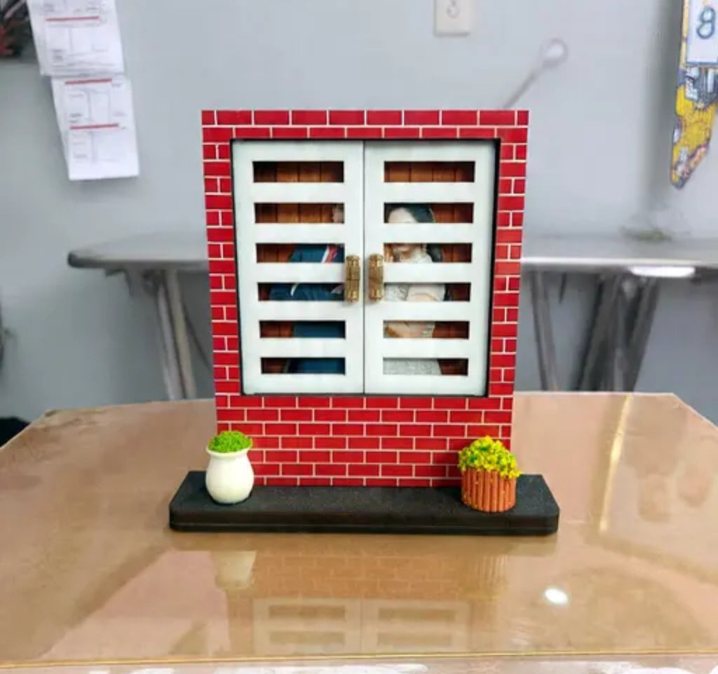 Unique 3D Door Mini Frame 5X5 Inch
