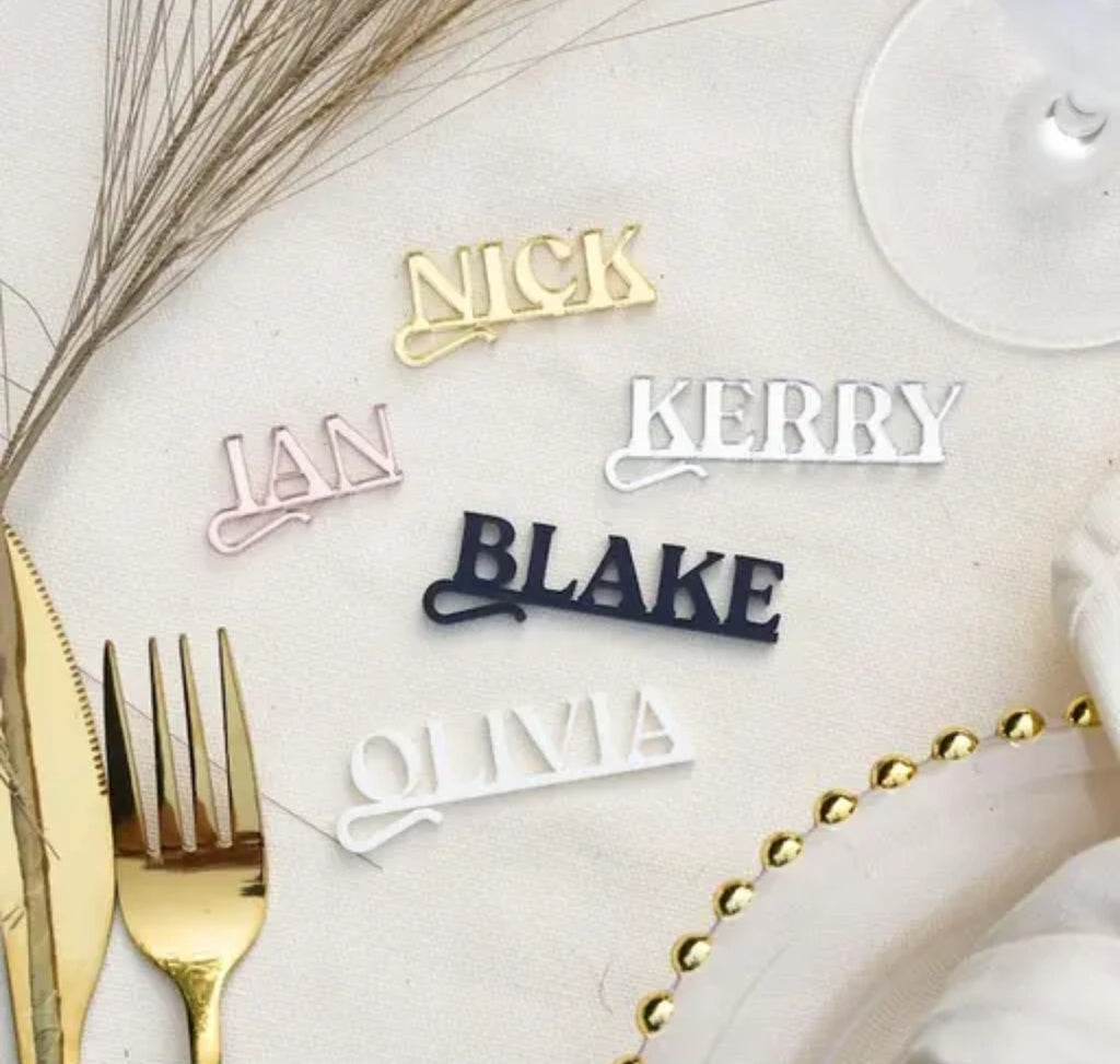 Name Tags Cocktail Topper Tags (10)Qty