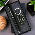 Pen & keychain customized with name company brand 50 pcs box  set bulk