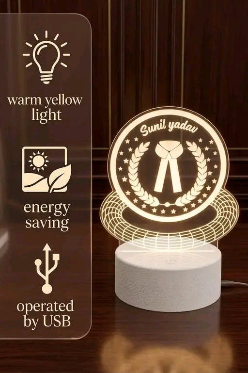 Personalized Advocate 3D LED Lamp | Customized Lawyer Name Desk Light | Premium Gift for Advocates, Judges & Law Students